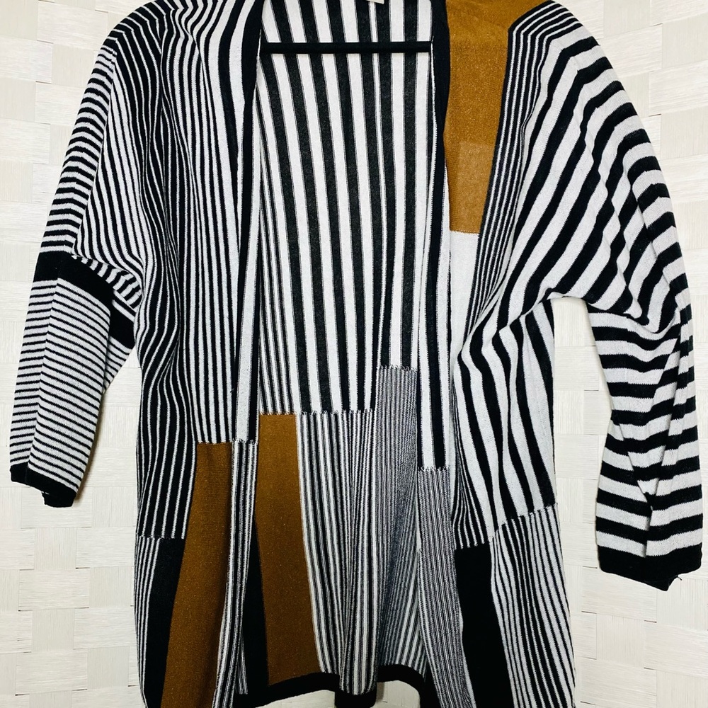 Chicos Striped printed Cardigan-Jacket
